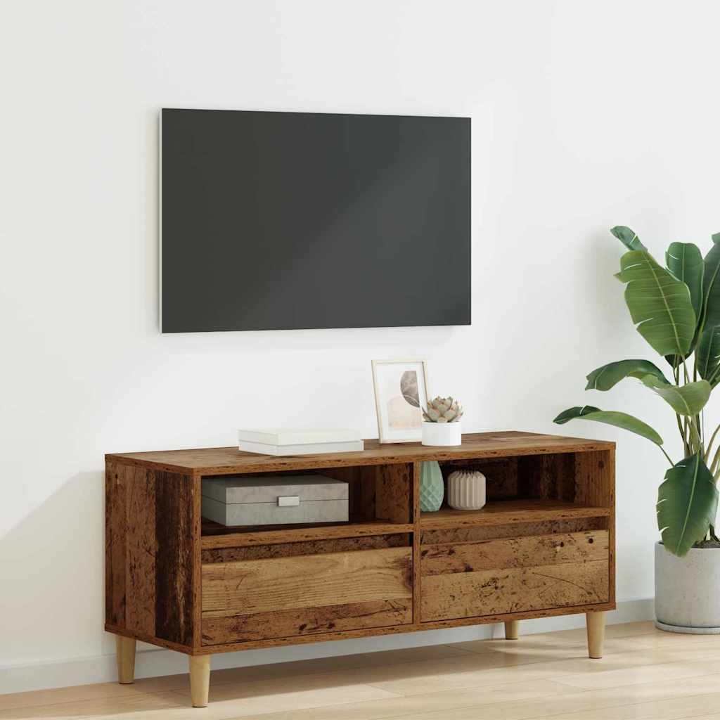 vidaXL Gabinete de TV con cajón Madera Vieja 100 x 34,5 x 44,5 cm