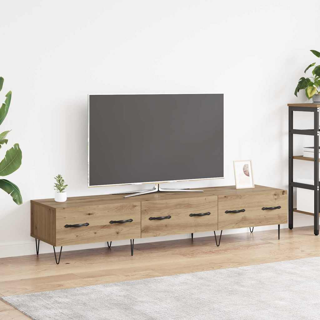 vidaXL Gabinete de TV con cajón Roble artisan 150 x 36 x 30 cm