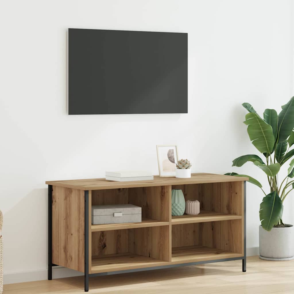 vidaXL Gabinete de TV Roble artesanal 100 x 40 x 50 cm