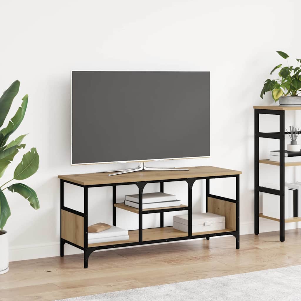 vidaXL Gabinete de TV Roble artesanal 100 x 35 x 45 cm