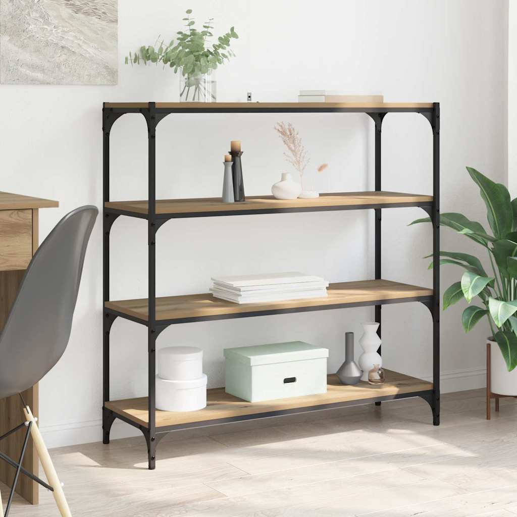 vidaXL Bücherregal Artisan-Eiche 100 x 33 x 100 cm Holzwerkstoff