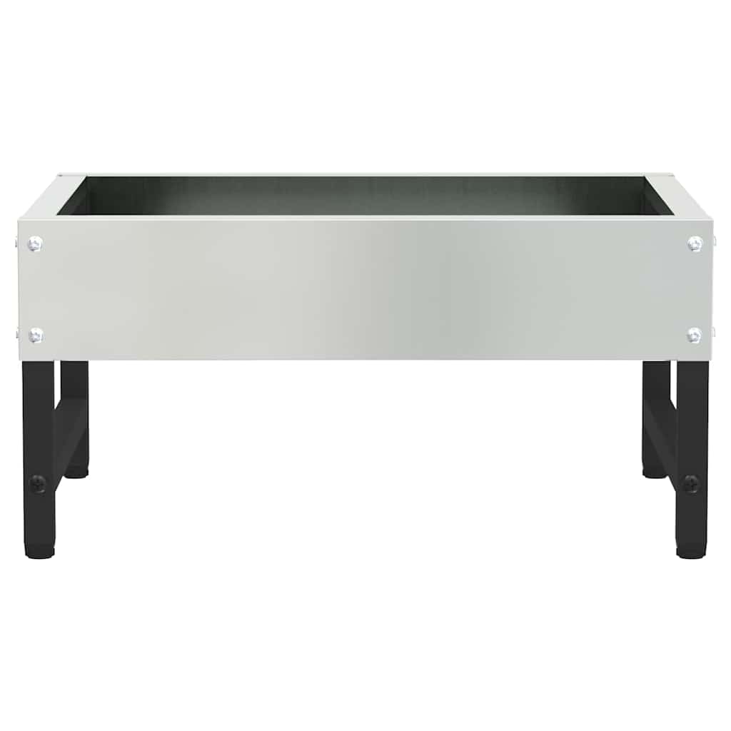 vidaXL Vogel-Feeder Silber 34 x 26 x 16 cm Verzinkter Stahl - Image 5