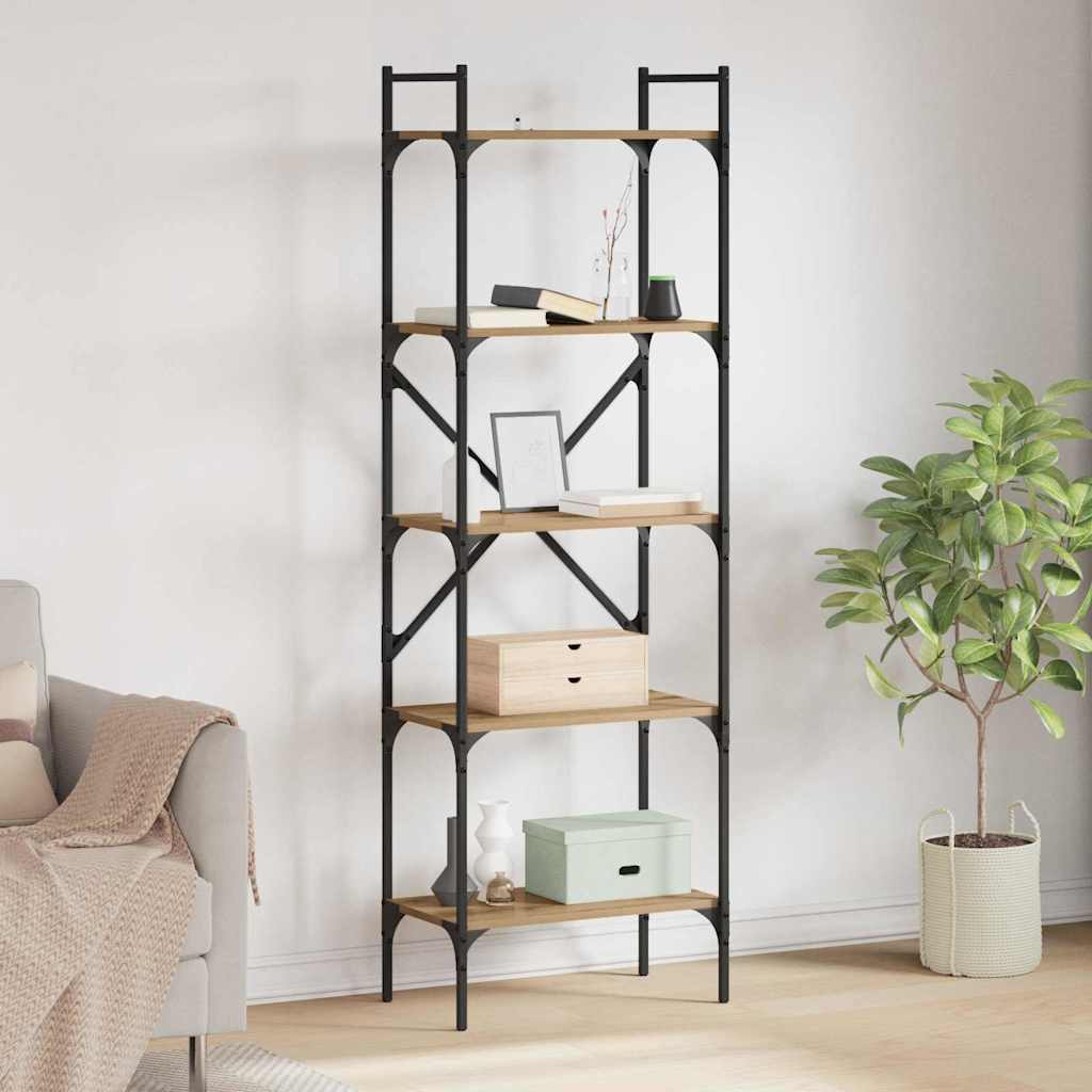 vidaXL Bücherregal Artisan-Eiche 56 x 32 x 174 cm Holzwerkstoff