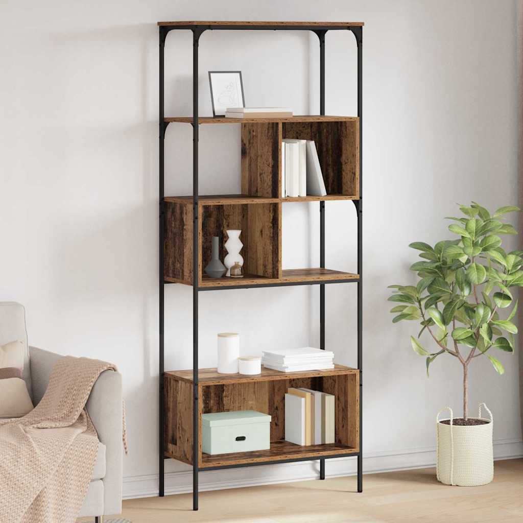vidaXL Bücherregal Altholz 76 x 33 x 188,5 cm Holzwerkstoff