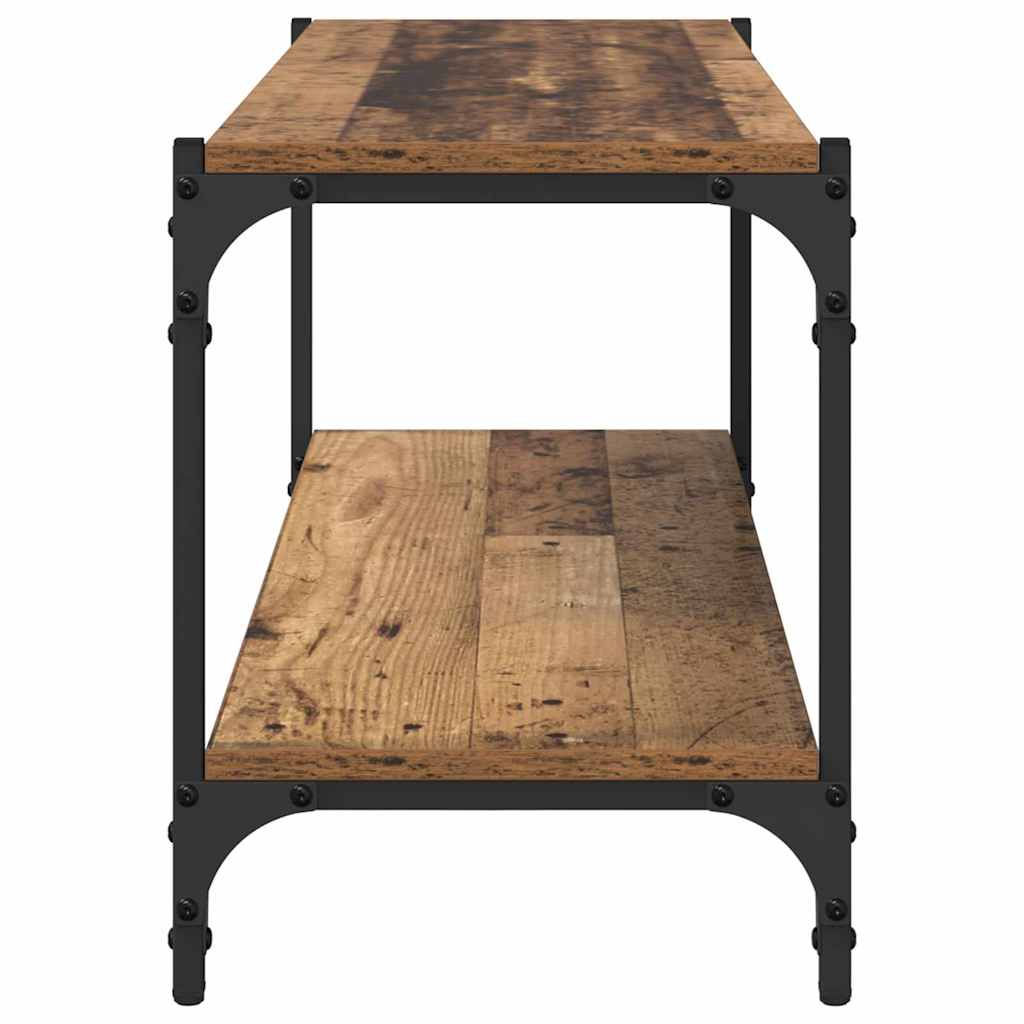 vidaXL TV-Schränk Altholz 100x33x41cm Verbundholz und Eisen - Image 6