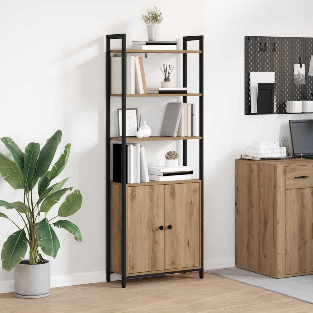 vidaXL Bücherregal Artisan-Eiche 60 x 24 x 161 cm Holzwerkstoff