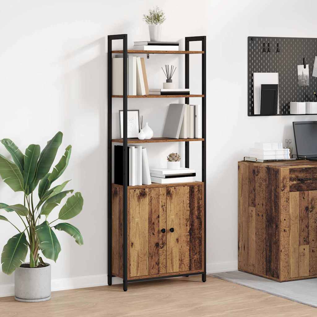 vidaXL Bücherregal Altholz 60 x 24 x 161 cm Holzwerkstoff