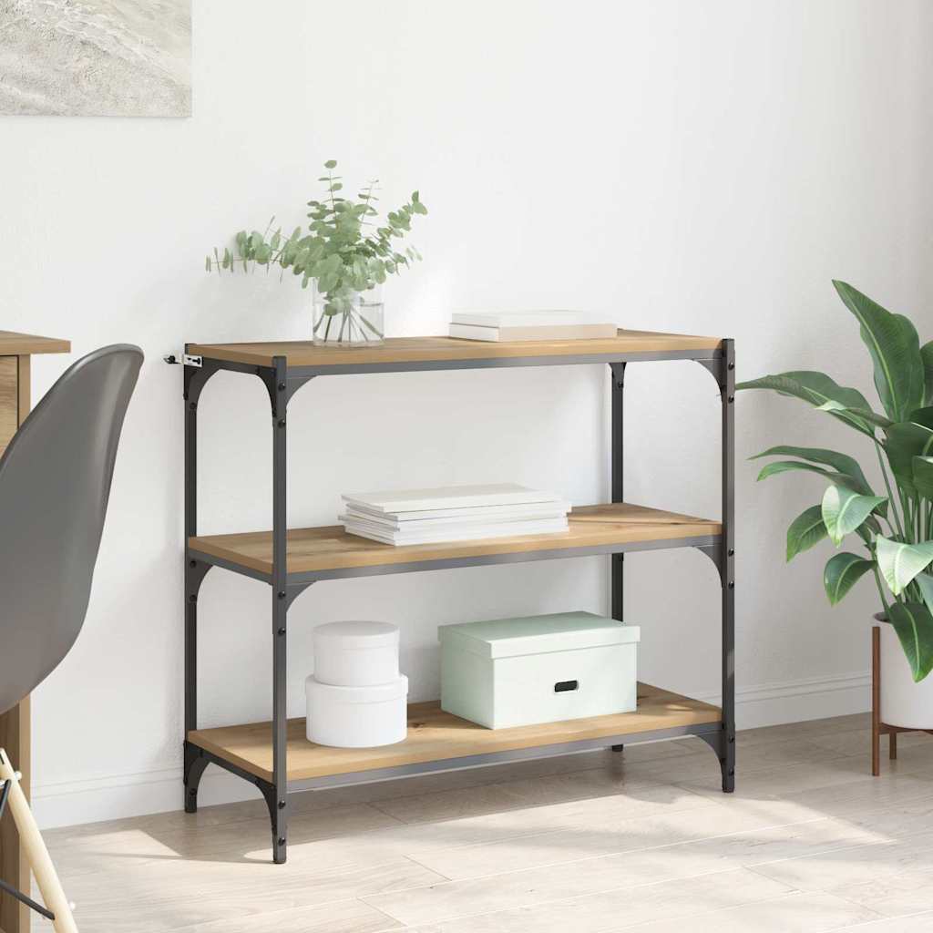 vidaXL Bücherregal Artisan-Eiche 80 x 33 x 70,5 cm Holzwerkstoff