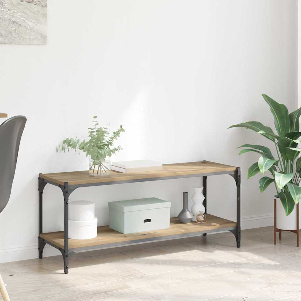 vidaXL TV-Schränk Artisan-Eiche 100x33x41cm Verbundholz und Eisen