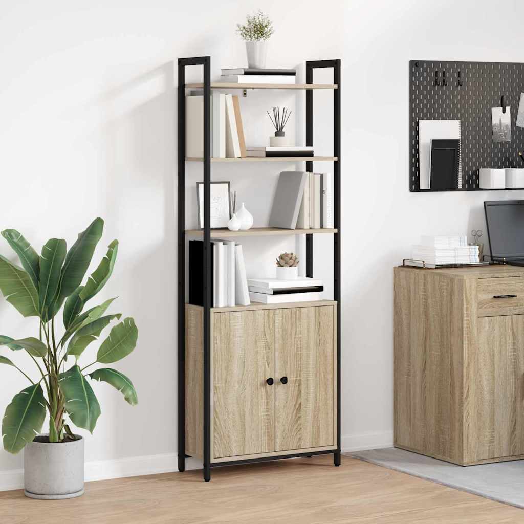 vidaXL Bücherregal Sonoma-Eiche 60 x 24 x 161 cm Holzwerkstoff
