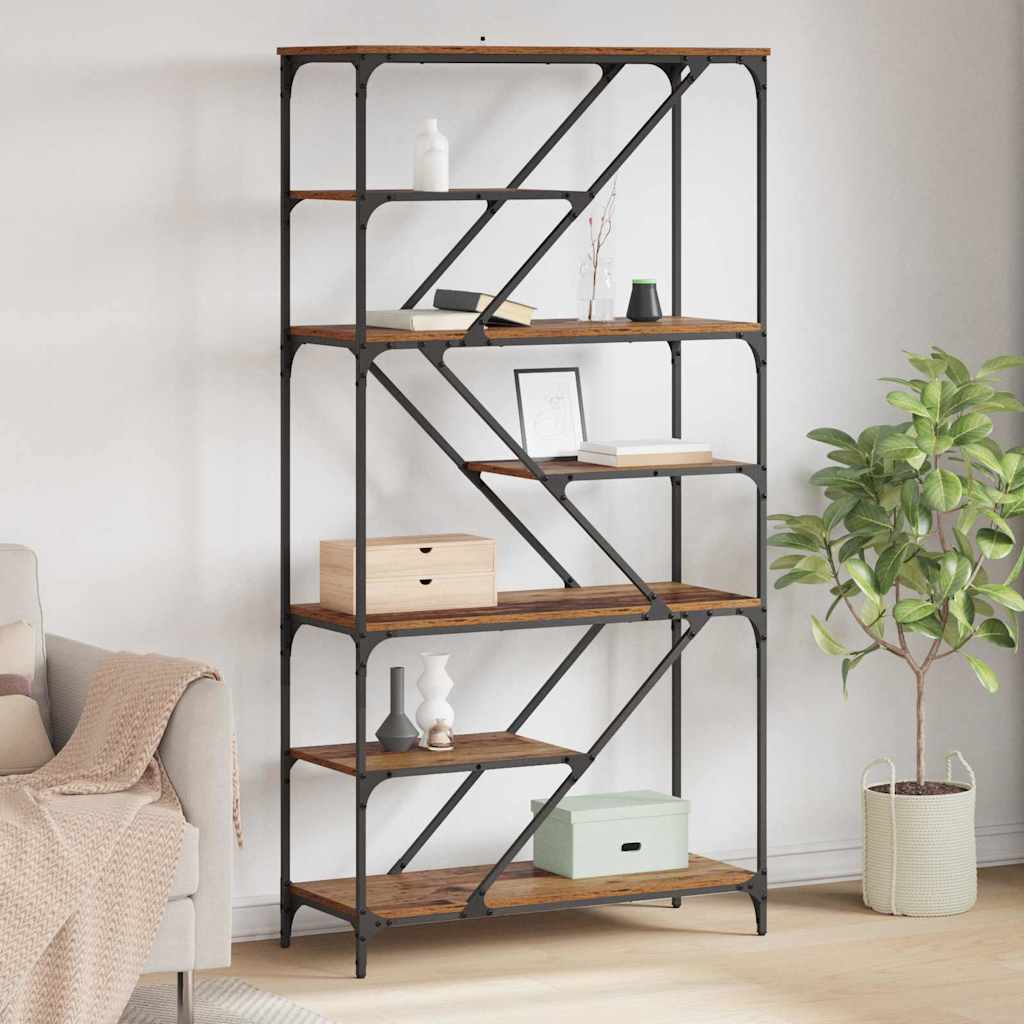 vidaXL Bücherregal Altholz 91 x 36 x 176 cm Holzwerkstoff
