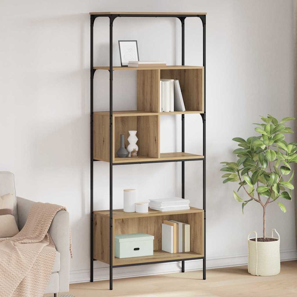 vidaXL Bücherregal Artisan-Eiche 76 x 33 x 188,5 cm Holzwerkstoff