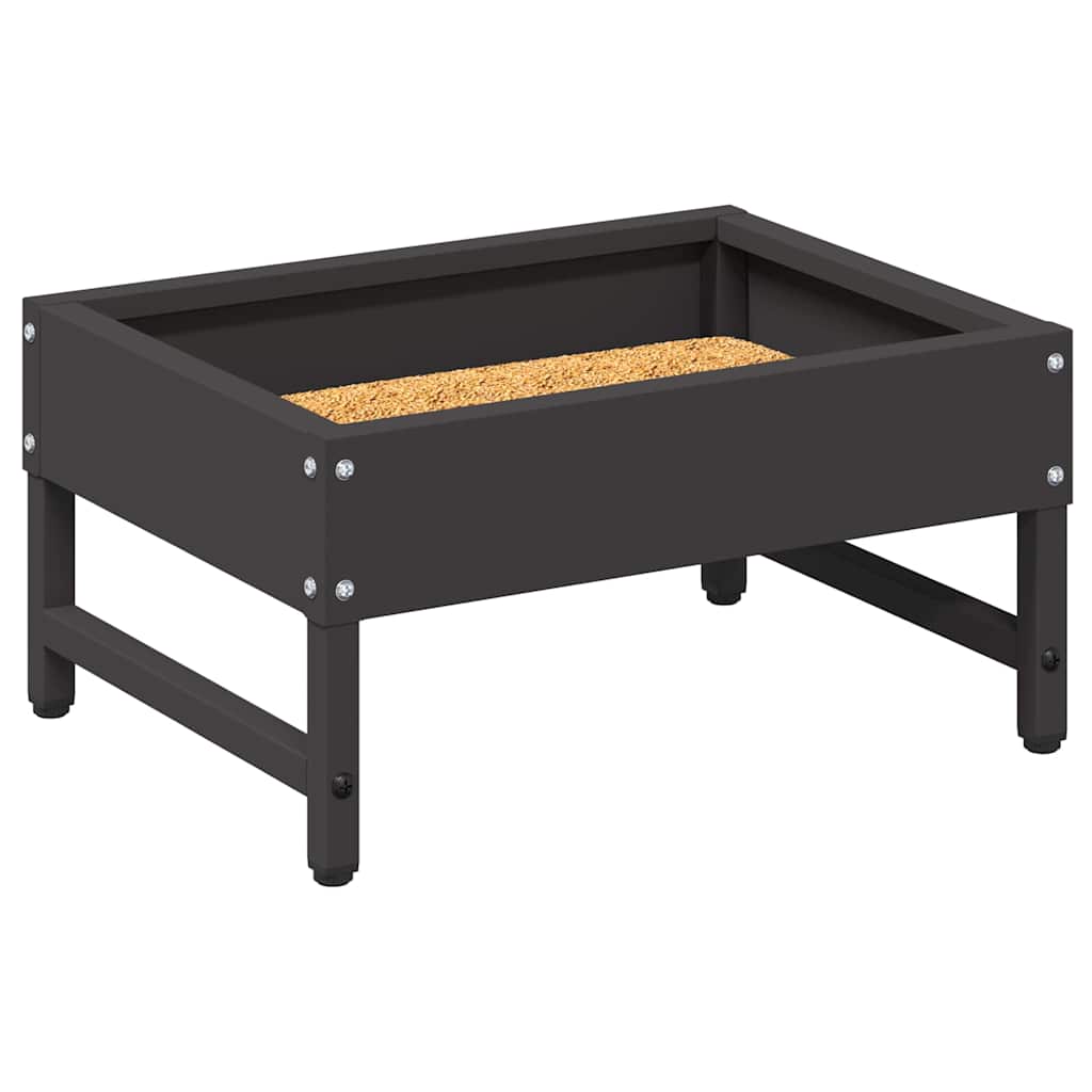 vidaXL Vogel-Feeder Schwarz 34 x 26 x 16 cm Kaltgewalzter Stahl - Image 3