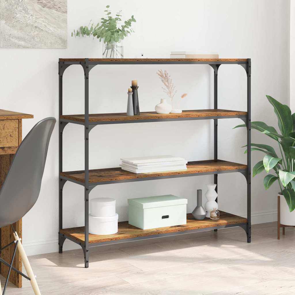 vidaXL Bücherregal Altholz 100 x 33 x 100 cm Holzwerkstoff