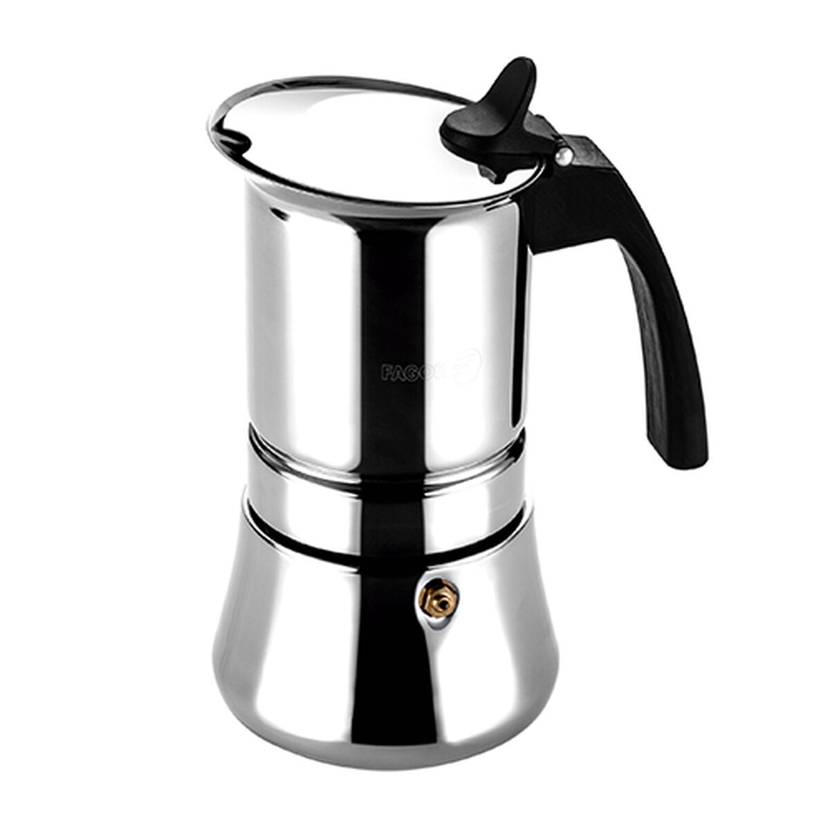 Caffettiera Italiana Fagor Nero Acciaio Inossidabile 60 ml