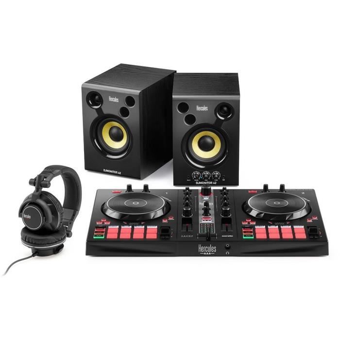 Kit Hercules Dj Essentials - Dj Control Inpulse + Altoparlanti Dj Monitor 32 + Cuffie Hdp Dj60