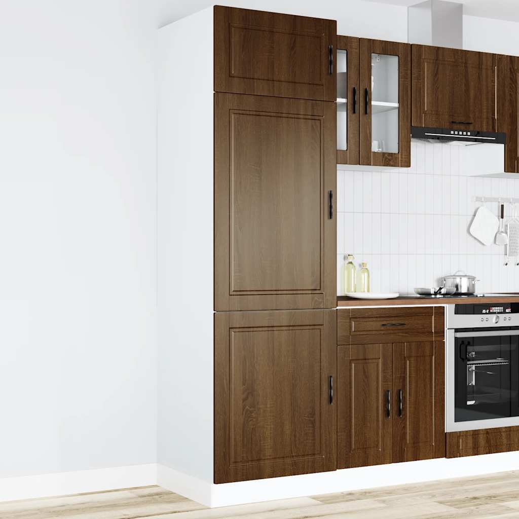 vidaXL Mueble de cocina Porto de madera contrachapada roble marrón