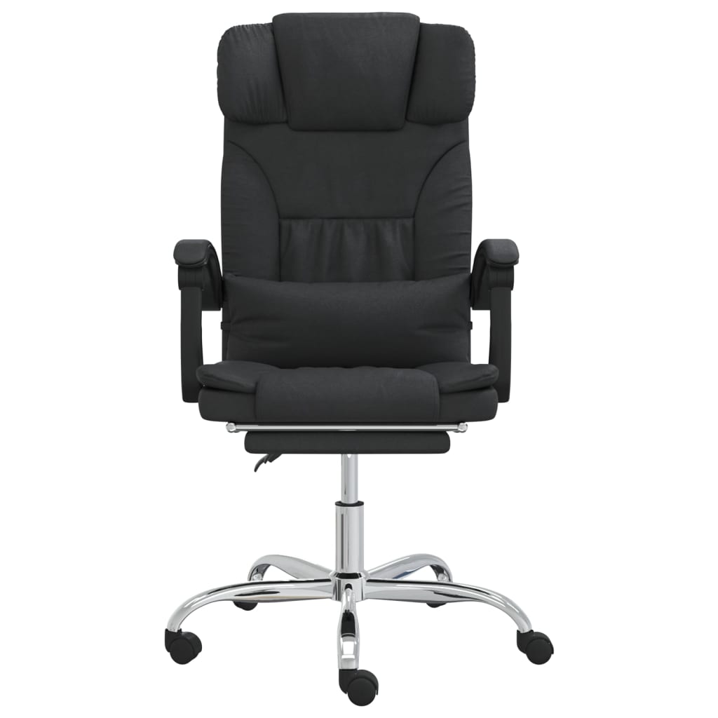 vidaXL Fauteuil de massage inclinable de bureau Noir Similicuir - Image 3