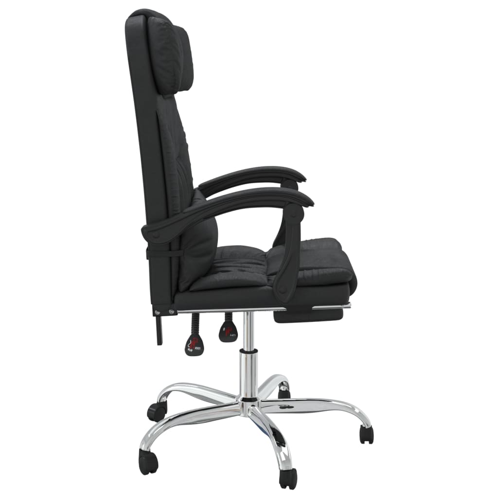 vidaXL Fauteuil de massage inclinable de bureau Noir Similicuir - Image 4