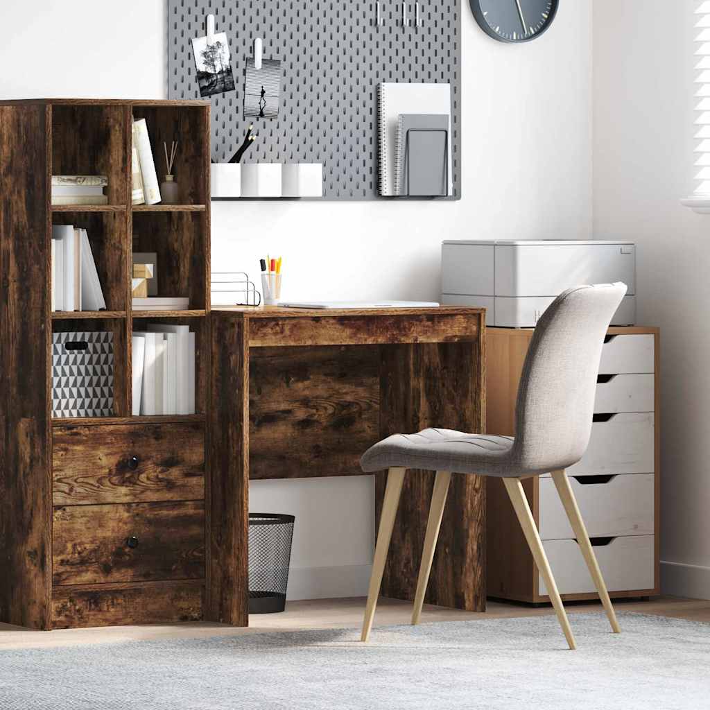 vidaXL Bureau Chêne fumé 70 x 50 x 76 cm