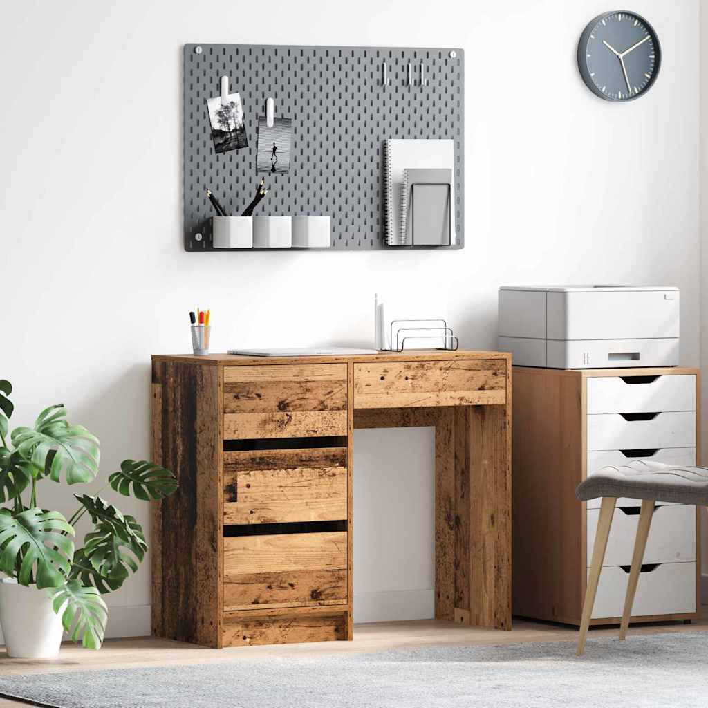 vidaXL Bureau Bois Ancien 90 x 37,5 x 75 cm Bois d'ingénierie