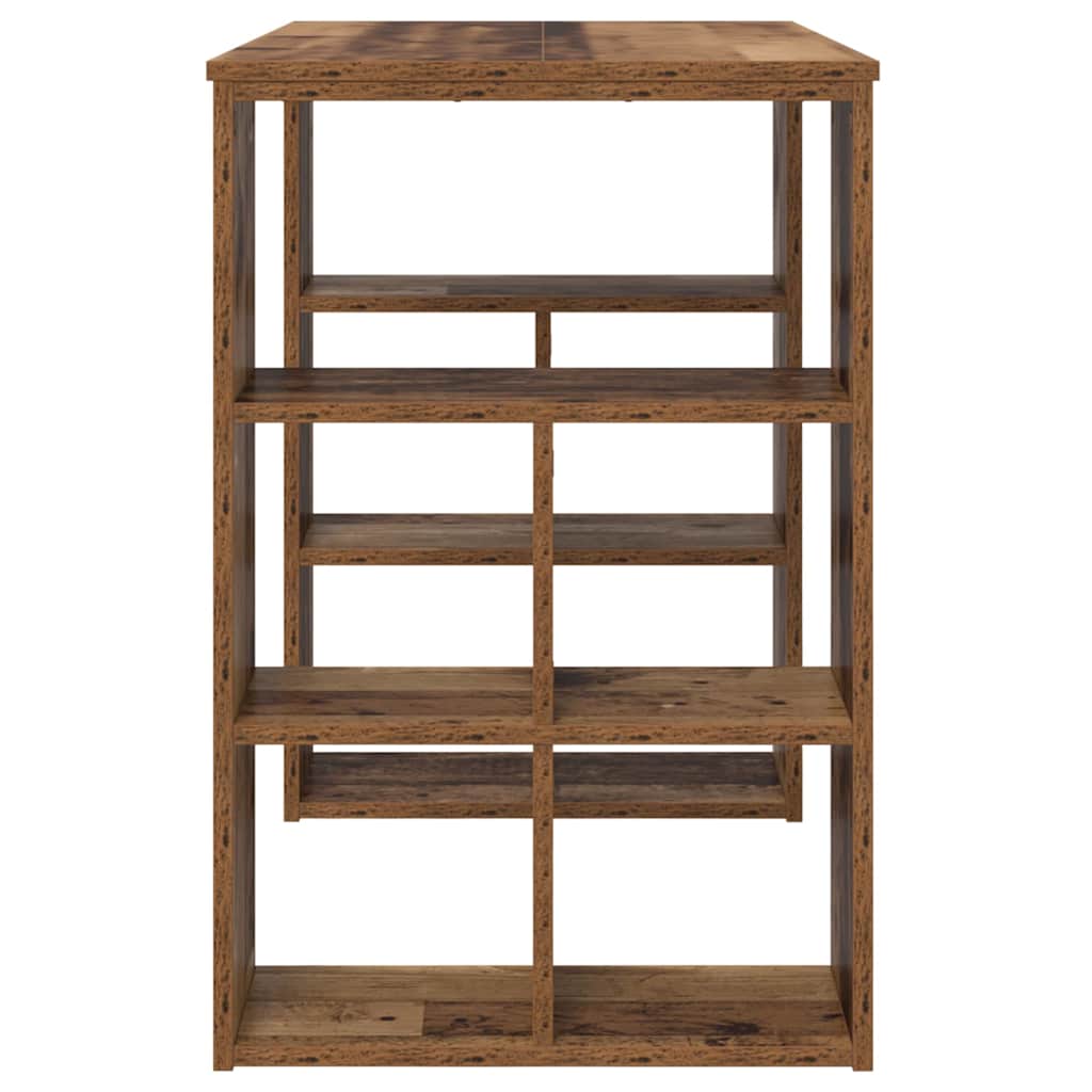 vidaXL Schreibtisch mit Regal Altholz 90 x 50 x 75 cm Holzwerkstoff - Image 6