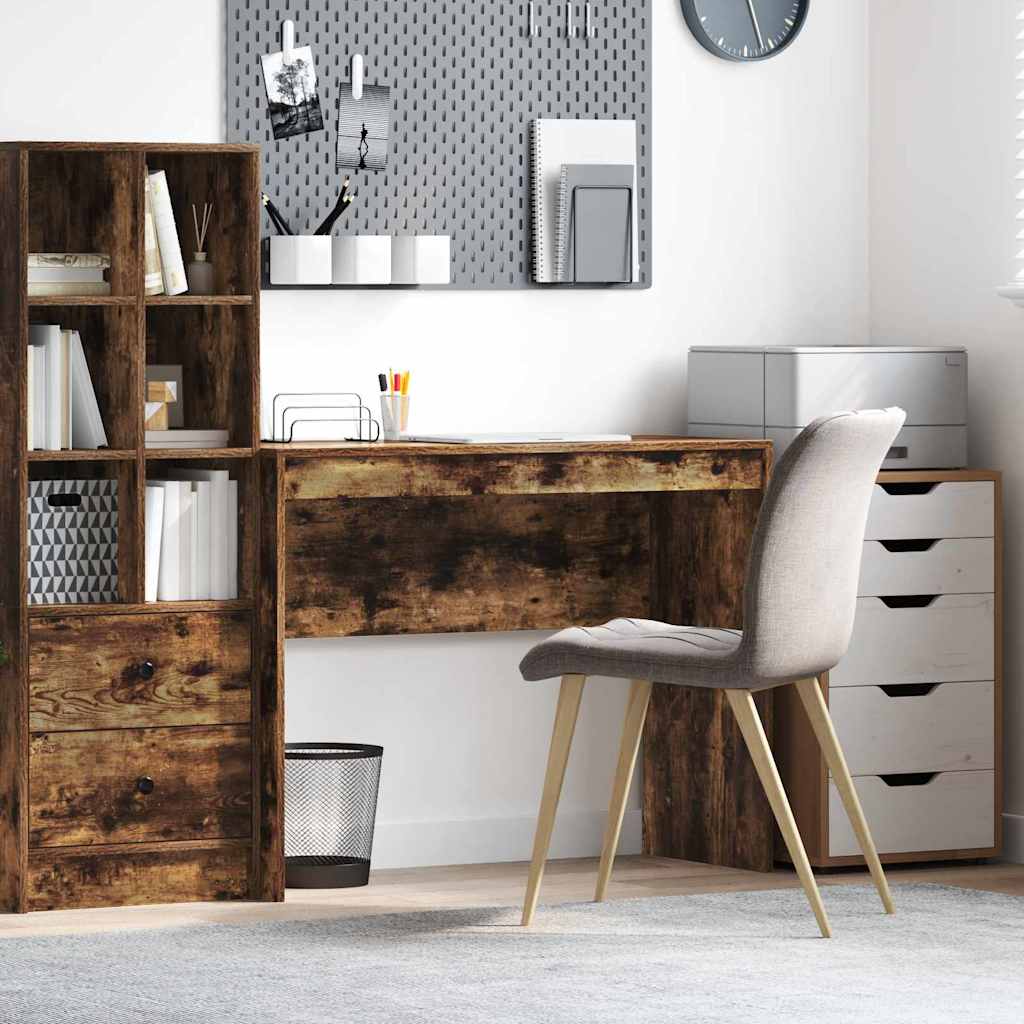 vidaXL Bureau Chêne fumé 100 x 40 x 76 cm