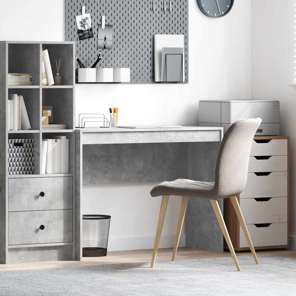 vidaXL Bureau Gris béton 100 x 40 x 76 cm