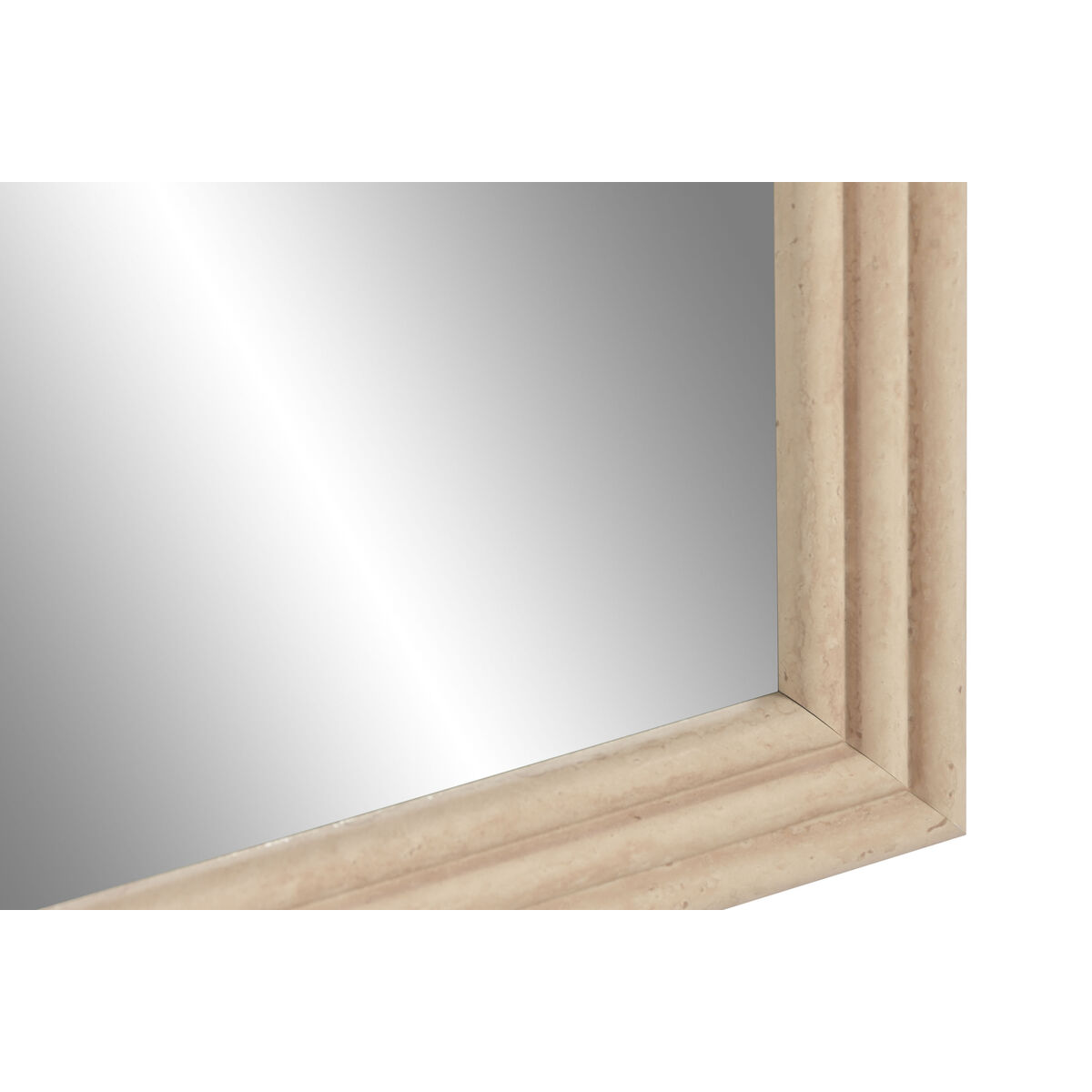Specchio da parete Home ESPRIT Beige Naturale Scandi (2 Unità) - Image 3
