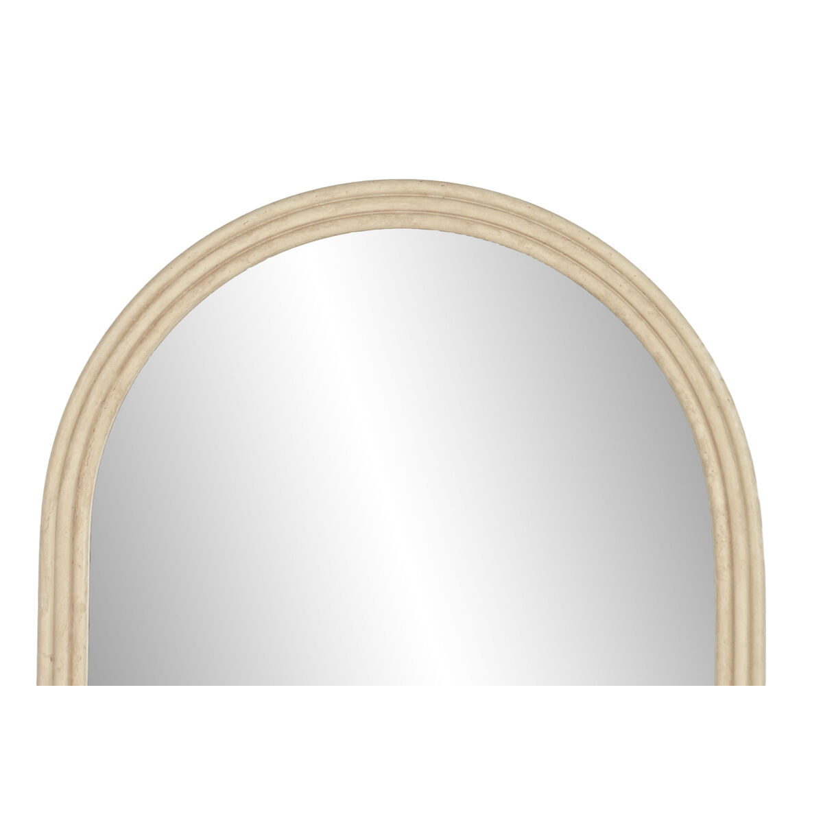 Specchio da parete Home ESPRIT Beige Naturale Scandi (2 Unità) - Image 3