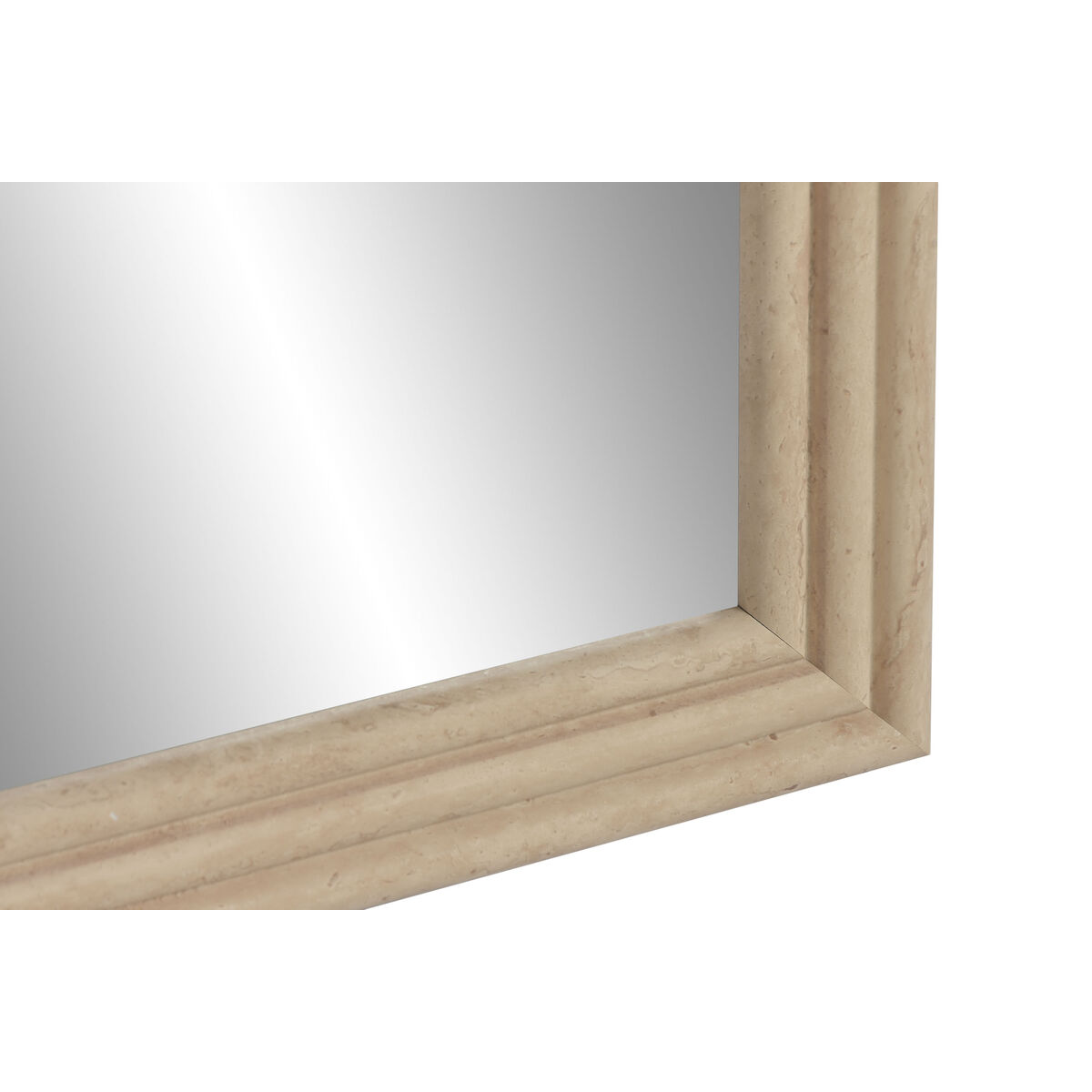 Specchio da parete Home ESPRIT Beige Naturale Scandi (2 Unità) - Image 4
