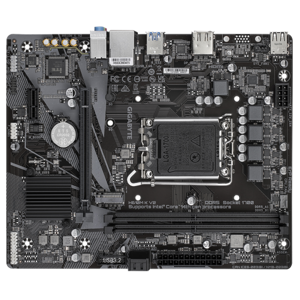 Scheda Madre Gigabyte H610M K V2 INTEL H610 LGA 1700 - Image 4