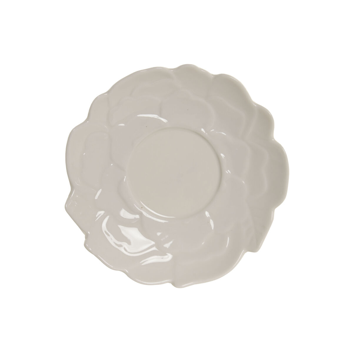 Set di 6 Tazze con Piatto Home ESPRIT Bianco Porcellana 120 ml - Image 5