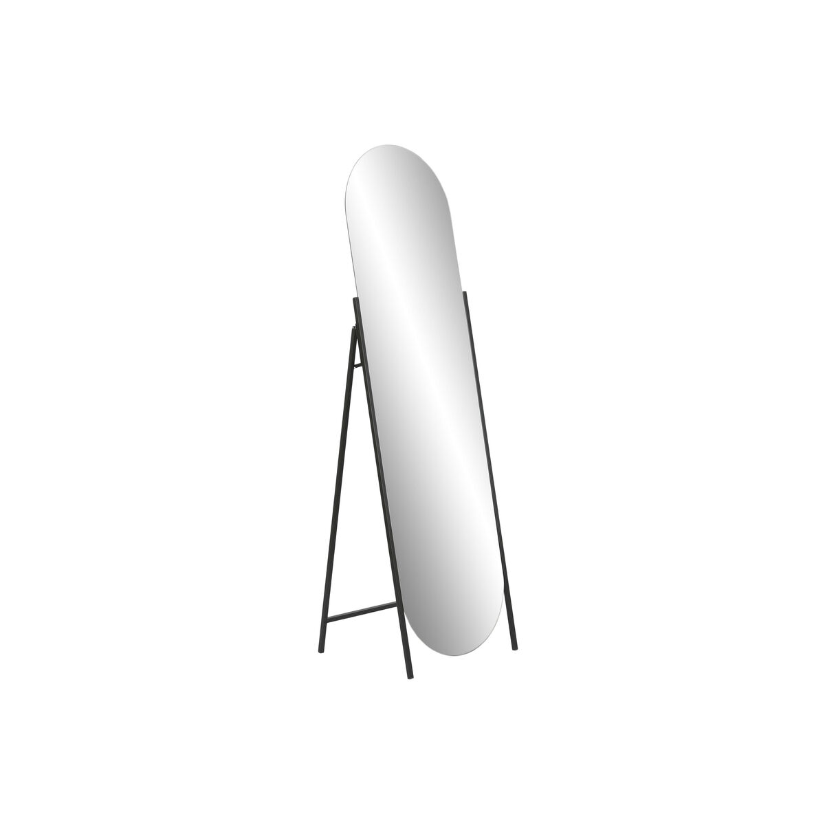 Specchio da terra Home ESPRIT Nero Cristallo Ferro