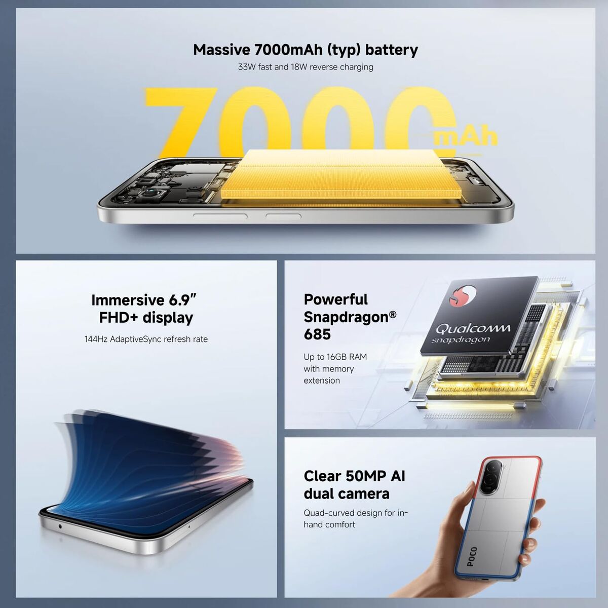 Smartphone Xiaomi 68613 Octa Core 8 GB RAM 256 GB Nero 6,9" - Image 6