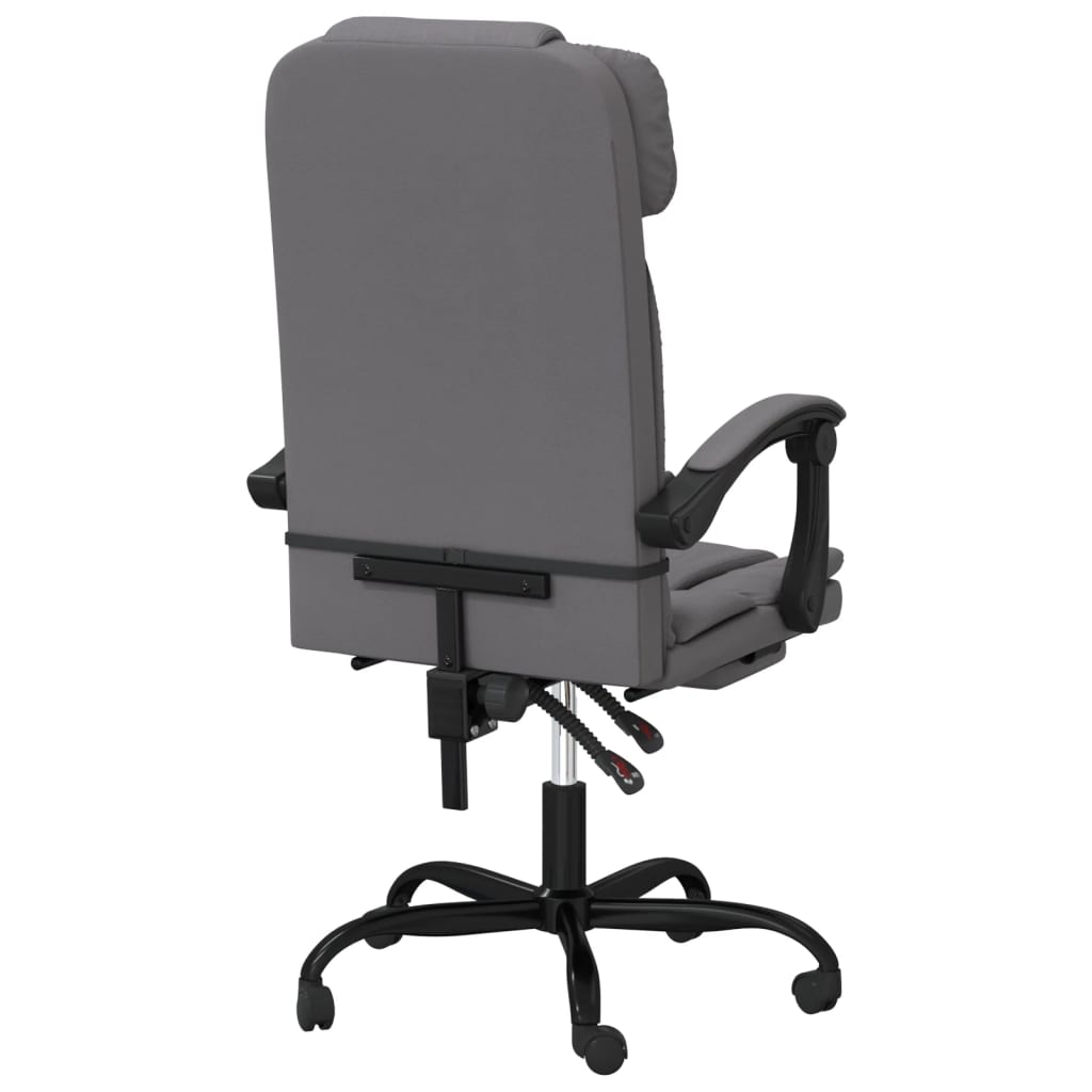 vidaXL Fauteuil inclinable de bureau Gris Similicuir - Image 5