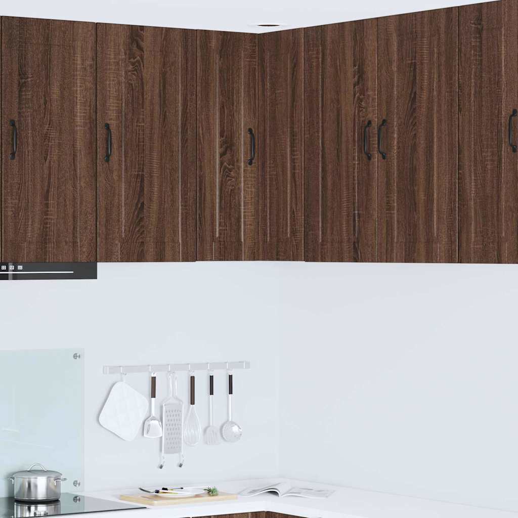 vidaXL Küchenwandschrank mit Regal Braun Eichen-Optik 57 x 57 x 80 cm