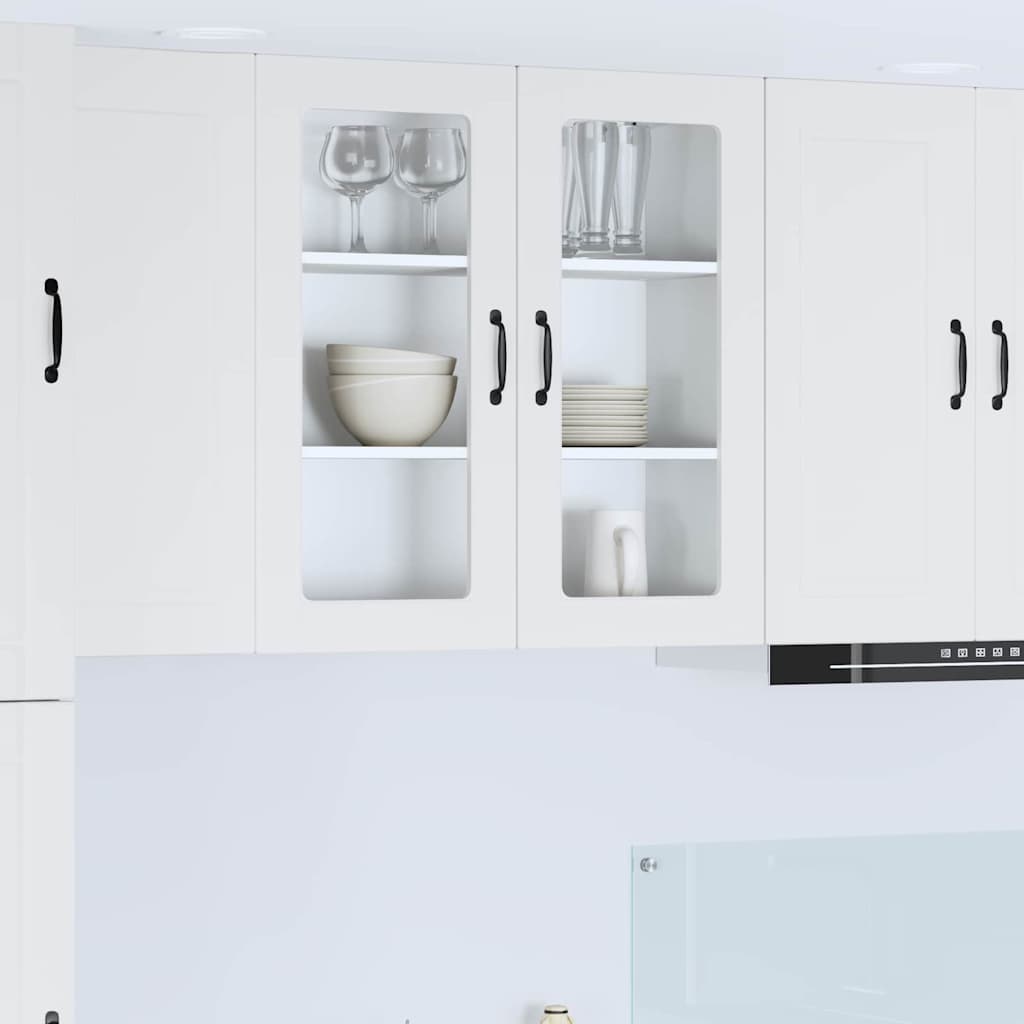 vidaXL Küchenwandschrank Hochglanz Weiß 80 x 31 x 80 cm Holzwerkstoff