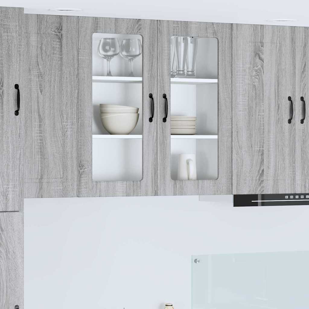 vidaXL Küchenwandschrank Graues Sonoma 80 x 31 x 80 cm Holzwerkstoff