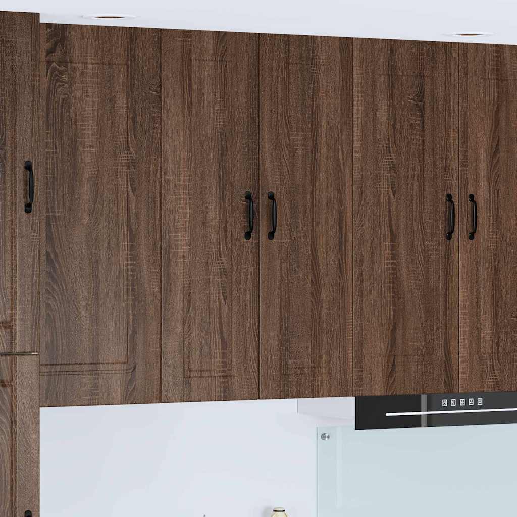 vidaXL Küchenwandschrank mit Regal Braun Eichen-Optik 60 x 31 x 100 cm