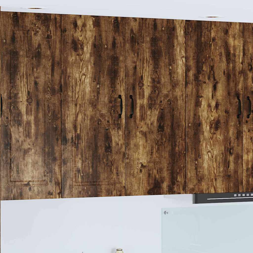 vidaXL Küchenwandschrank mit Regal Geräucherte Eiche 80 x 31 x 100 cm
