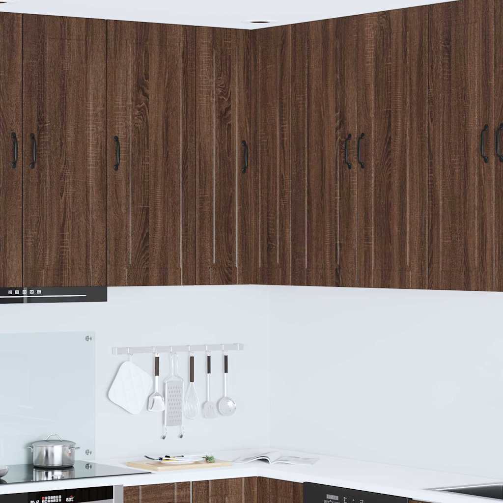 vidaXL Küchenwandschrank mit Regal Braun Eichen-Optik 57 x 57 x 100 cm