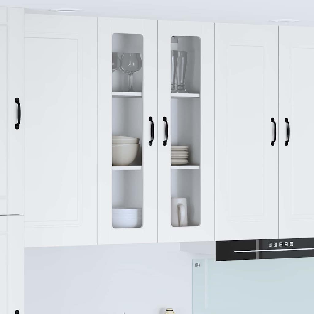 vidaXL Küchenwandschrank mit Regal Weiß 60 x 31 x 100 cm Holzwerkstoff