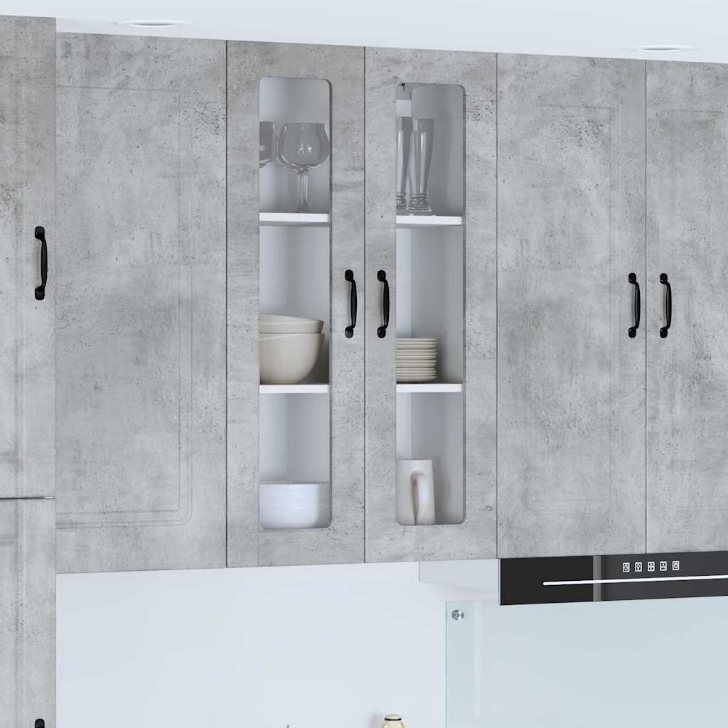 vidaXL Küchenwandschrank Beton Grau 60 x 31 x 100 cm Holzwerkstoff
