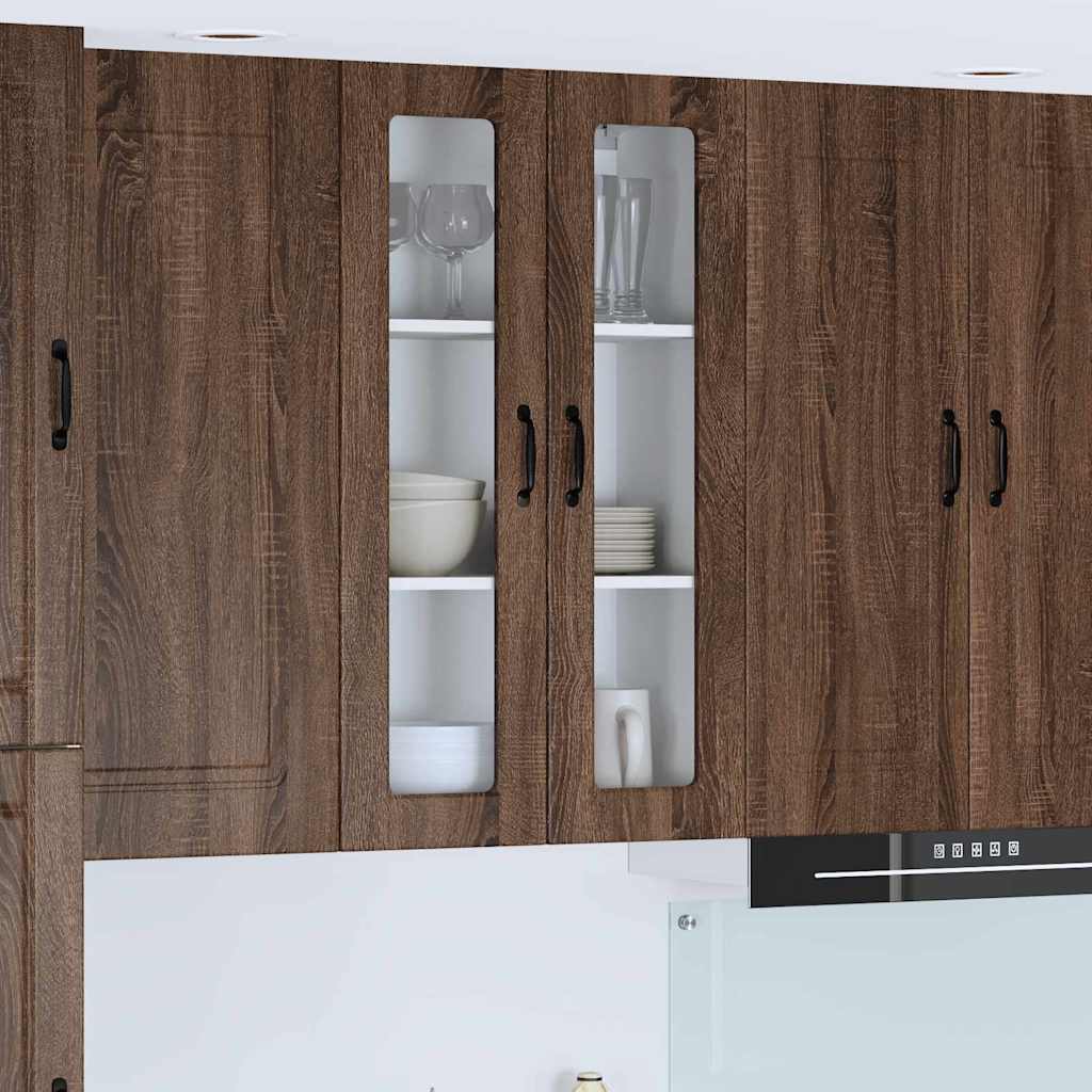 vidaXL Küchenwandschrank mit Regal Braun Eichen-Optik 60 x 31 x 100 cm