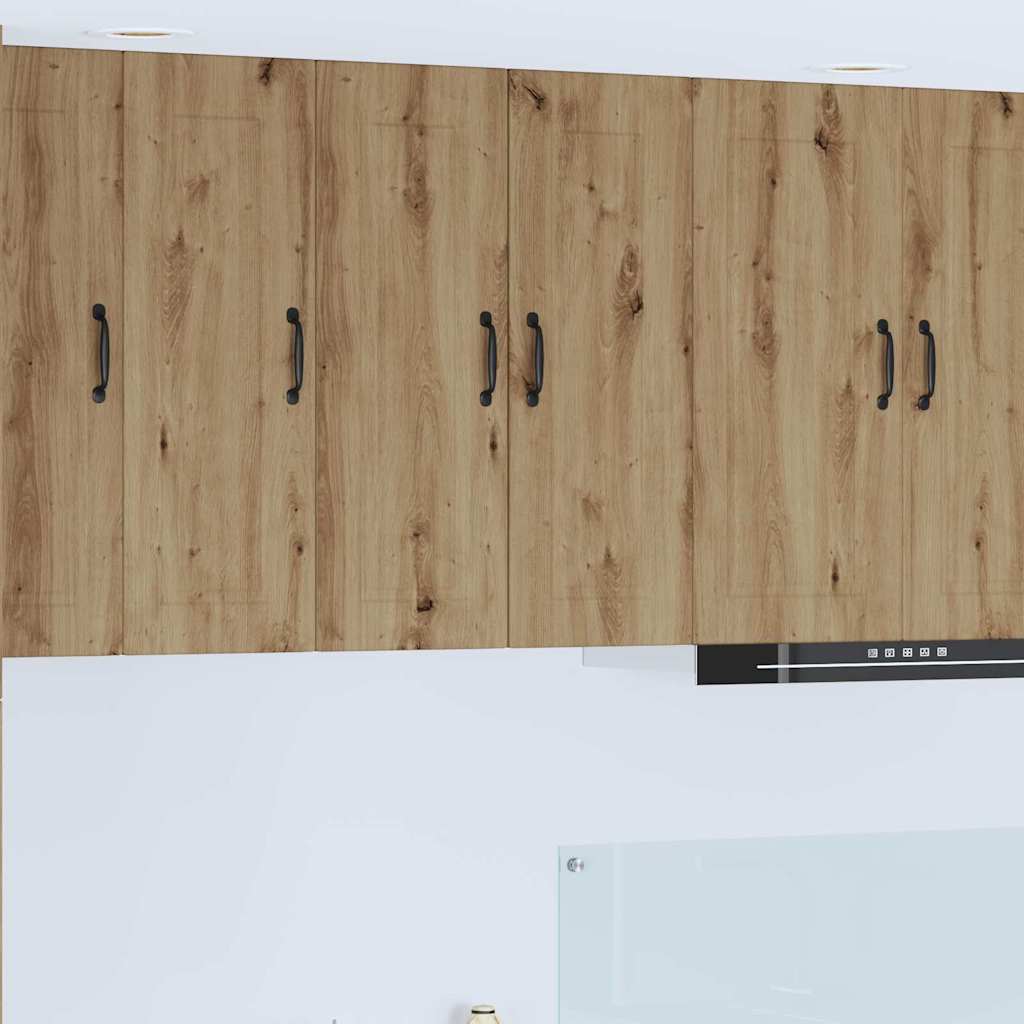 vidaXL Küchenwandschrank mit Regal 2 pcs Artisan-Eiche 30 x 31 x 80 cm