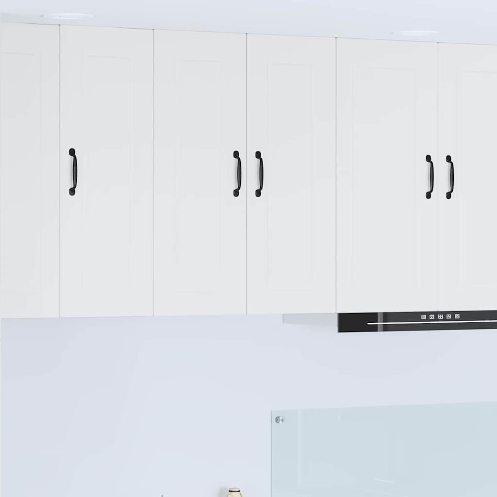 vidaXL Küchenwandschrank mit Regal Weiß 60 x 31 x 80 cm Holzwerkstoff