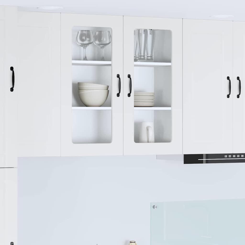 vidaXL Küchenwandschrank mit Regal Weiß 80 x 31 x 80 cm Holzwerkstoff