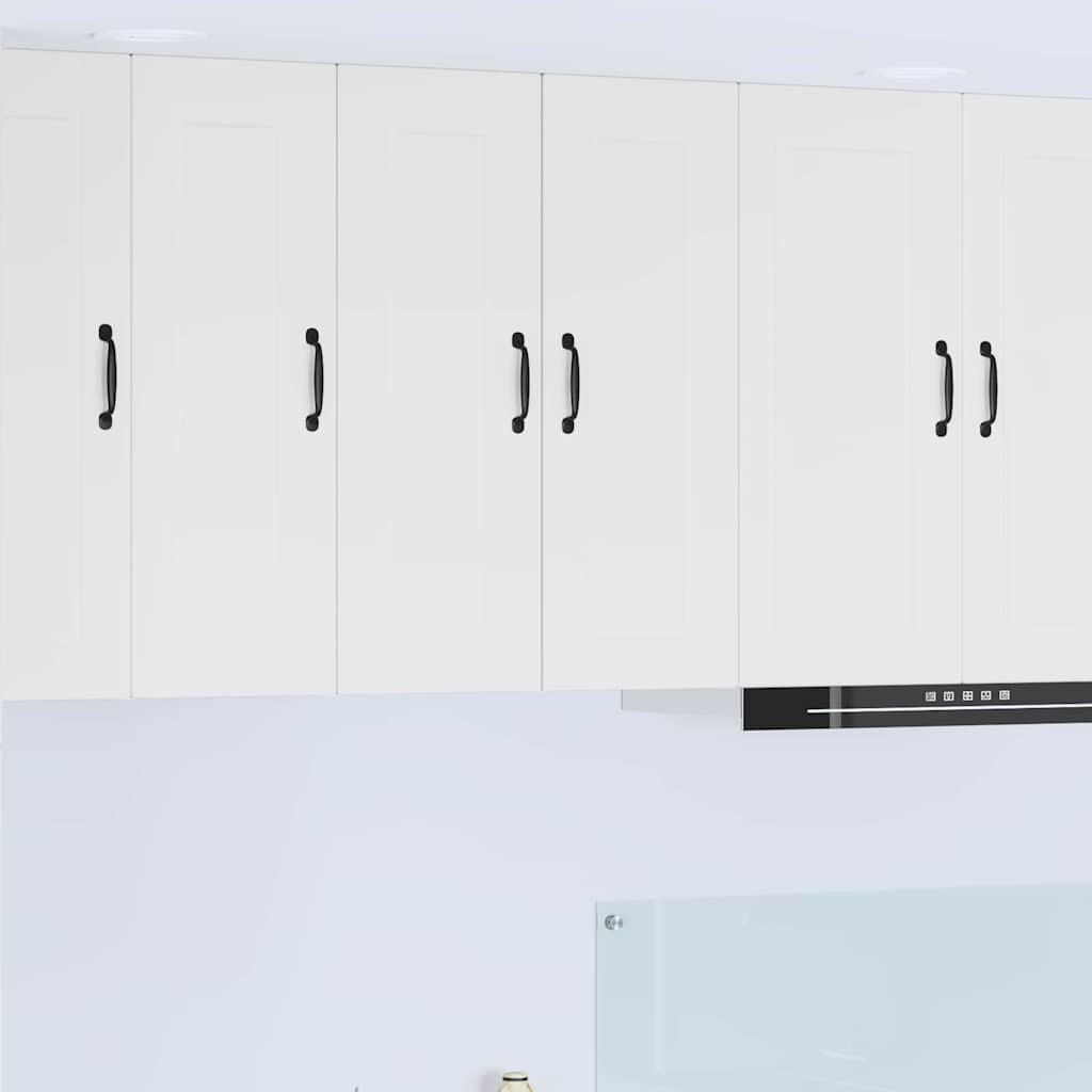 vidaXL Küchenwandschrank mit Regal Weiß 30 x 31 x 80 cm Holzwerkstoff