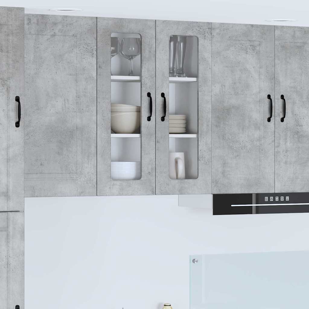 vidaXL Küchenwandschrank Beton Grau 60 x 31 x 80 cm Holzwerkstoff